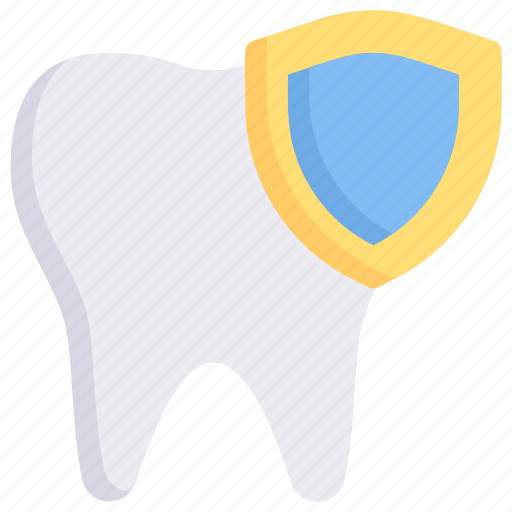 Dental care, dentist, health, healthcare, protection, tooth, tooth with shield icon - Download on Iconfinder