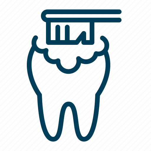 Brushing, cleaning, paste, teeth, tooth icon - Download on Iconfinder
