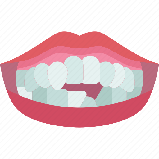 Teeth, impacted, deformity, orthodontic, problem icon - Download on Iconfinder
