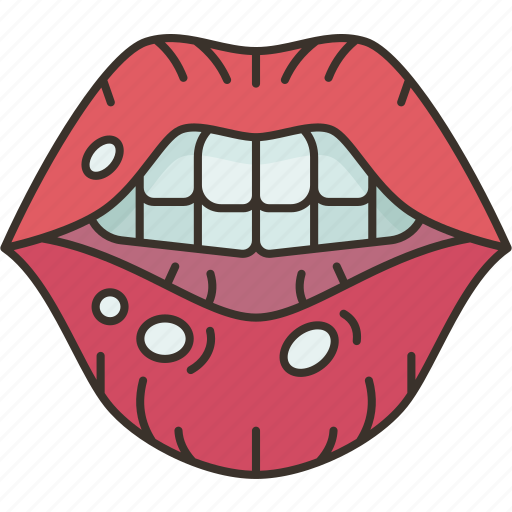 Mouth, ulcers, lesions, lips, painful icon - Download on Iconfinder