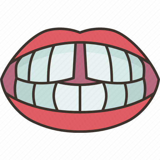 Teeth, gap, diastema, frontal, dental icon - Download on Iconfinder