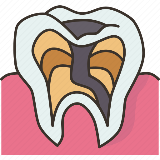Tooth, root, canal, infection, bacterial icon - Download on Iconfinder