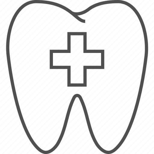 Care, cross, dentist, medical, red, tooth icon - Download on Iconfinder