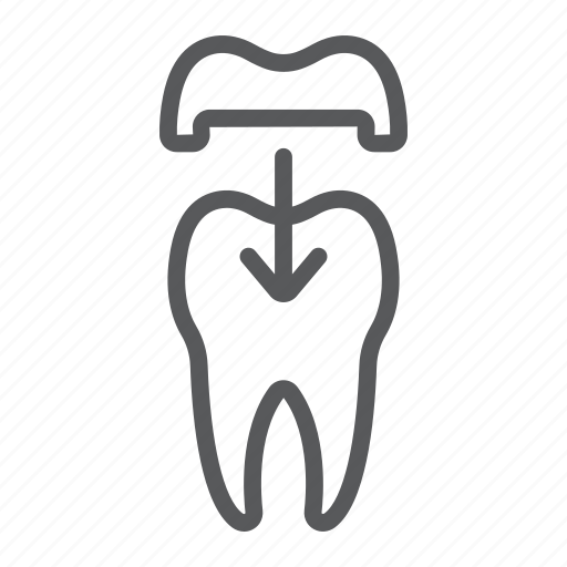 Ceramic, crown, dental, dentist, healthy, stomatology, tooth icon - Download on Iconfinder