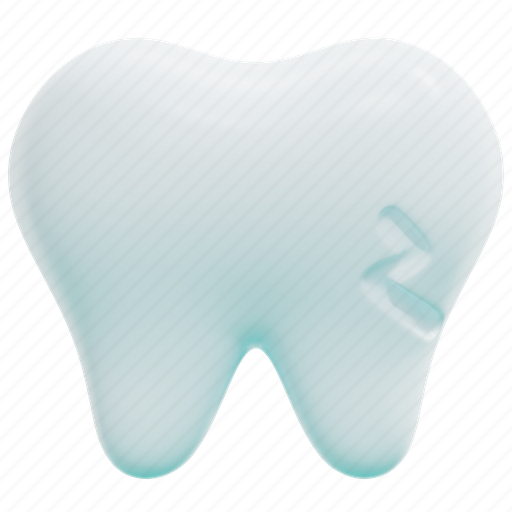 Broken, tooth, healthcare, medical, caries, dentist, 3d 3D illustration - Download on Iconfinder