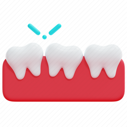 Misaligned, healthcare, medical, dental, care, dentist, tooth 3D illustration - Download on Iconfinder