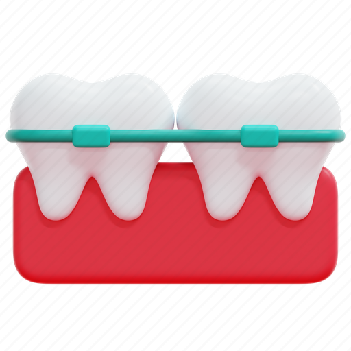 Orthodontics, beauty, braces, dental, dentistry, teeth, 3d 3D illustration - Download on Iconfinder