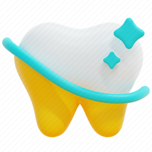 Whitening, tooth, teeth, cleaning, dental, bright, shine 3D illustration - Download on Iconfinder