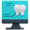 scan, dental, care, floss, tooth, hygiene, dentist, monitor, teeth, 3d 