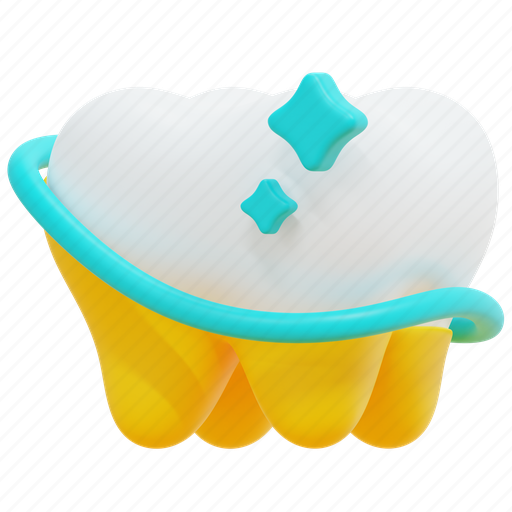 Whitening, tooth, teeth, cleaning, dental, bright, shine 3D illustration - Download on Iconfinder