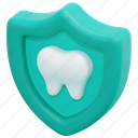 dental, insurance, care, prevention, protection, teeth, shield, 3d 