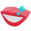 smile, mouth, teeth, lips, hygiene, smiling, body, part, 3d 