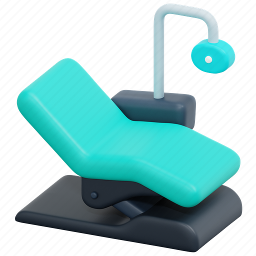 Dentist, chair, bed, clinic, comfortable, modern, dental 3D illustration - Download on Iconfinder