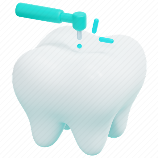 Tooth, drill, drilling, dentist, healthcare, health, care 3D illustration - Download on Iconfinder