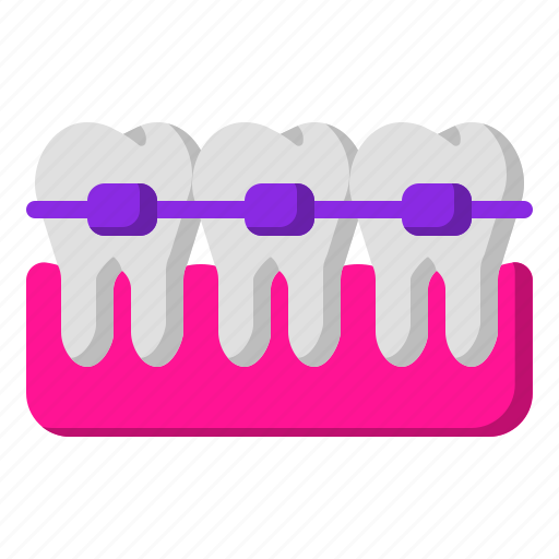 Braces, clinic, dentist, molars, tooth icon - Download on Iconfinder