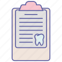 dental aid, dental receipt, dentist, dentistry, health receipt, stomatology, tooth report