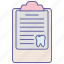 dental aid, dental receipt, dentist, dentistry, health receipt, stomatology, tooth report 