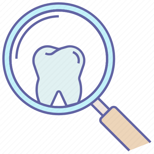 Dental research, dentist, dentist magnifying, stomatology, tooth inspect, tooth research icon - Download on Iconfinder