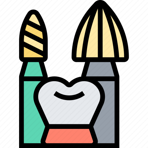 Carbide, finishing, dentist, tool, care icon - Download on Iconfinder