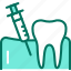 teeth, analgesia, syringe 