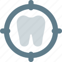 tooth, target, medical, dentistry