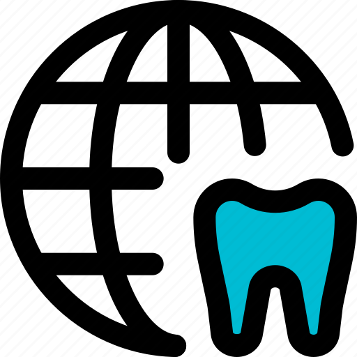 Globe, tooth, medical, dentistry icon - Download on Iconfinder