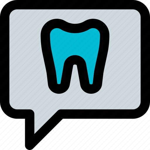 Tooth, chat, medical, dentistry icon - Download on Iconfinder