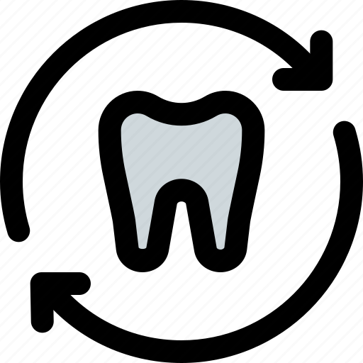 Tooth, refresh, medical, dentistry icon - Download on Iconfinder