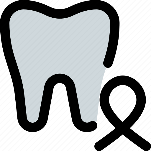 Tooth, ribbon, medical, dentistry icon - Download on Iconfinder