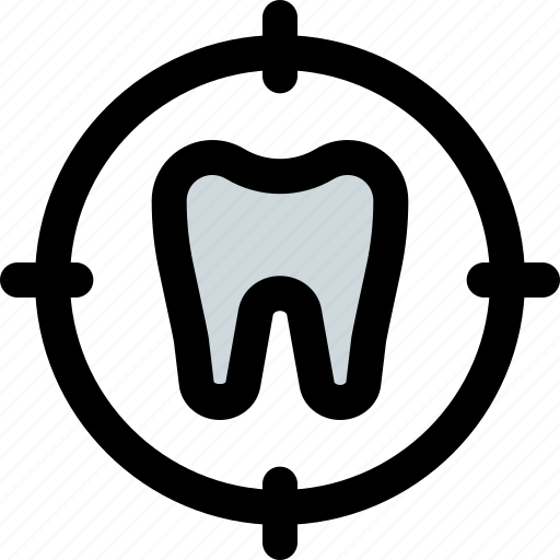 Tooth, target, medical, dentistry icon - Download on Iconfinder