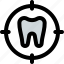 tooth, target, medical, dentistry 