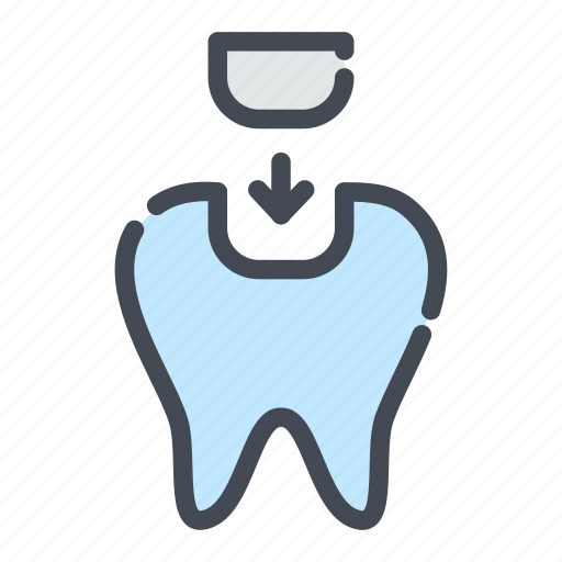 Dental, dentist, dentistry, filling, implant, teeth, tooth icon - Download on Iconfinder