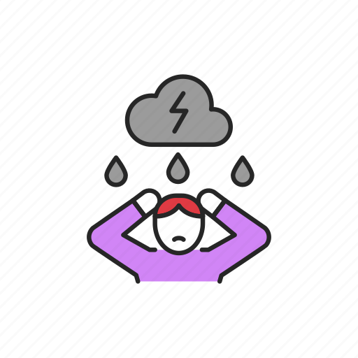 Grief, man, sadness icon - Download on Iconfinder