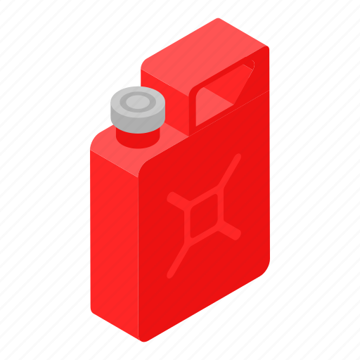 Can, canister, car, cartoon, isometric, red, technology icon - Download on Iconfinder