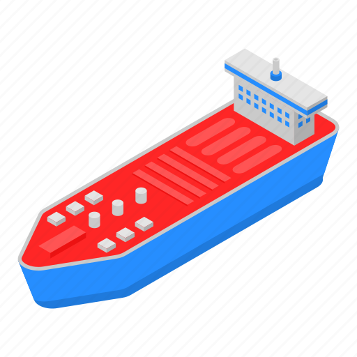 Business, cargo, cartoon, isometric, petrol, ship, technology icon - Download on Iconfinder