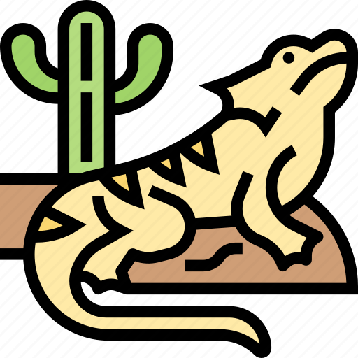 Bearded, dragon, iguana, reptile, animal icon - Download on Iconfinder