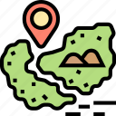 map, place, navigation, desert, geography