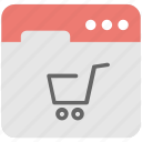 ecommerce, shopping, trolley cart, web 