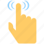 finger, gesture, hand, tap, touch screen 
