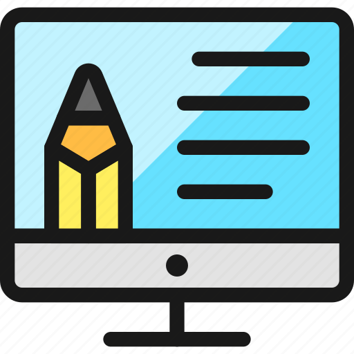 Design, monitor, pencil icon - Download on Iconfinder