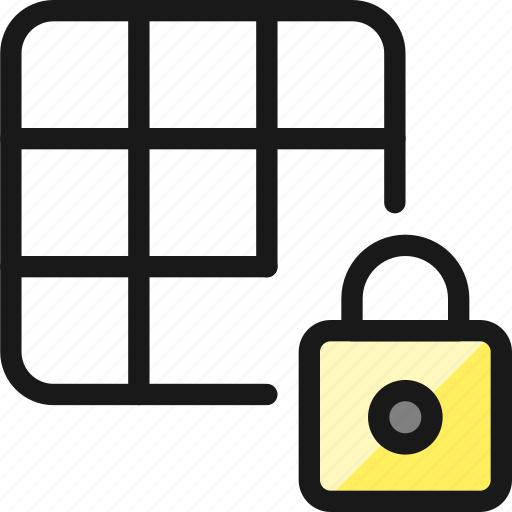 Layers, grid, lock icon - Download on Iconfinder