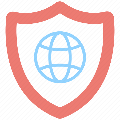 Antivirus, globe, internet security, protection, shield icon - Download on Iconfinder