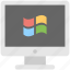 desktop, logo, microsoft, monitor, windows 