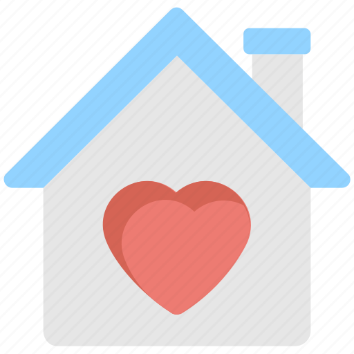 Family house, heart, home, house, lodge icon - Download on Iconfinder