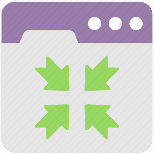 Arrows, exit, exit fullscreen, minimize, ui icon - Download on Iconfinder