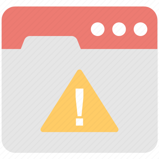 Alert, browser, error, warning, web icon - Download on Iconfinder