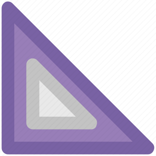 Drafting triangle, measure, measurement, measuring, ruler, tool icon - Download on Iconfinder