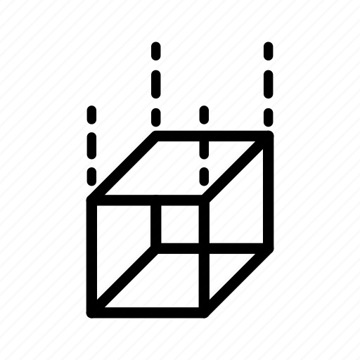 Cube, floorplan, three dimension, wireframe, architect icon - Download on Iconfinder