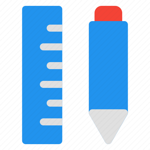 1, ruler, measure, pen, create, tool icon - Download on Iconfinder