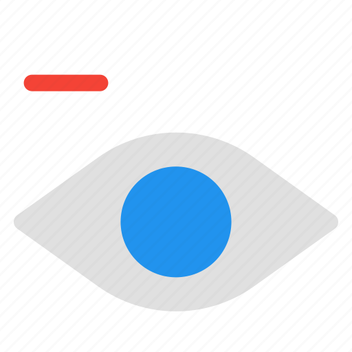 1, view, minus, eye, remove, tool icon - Download on Iconfinder